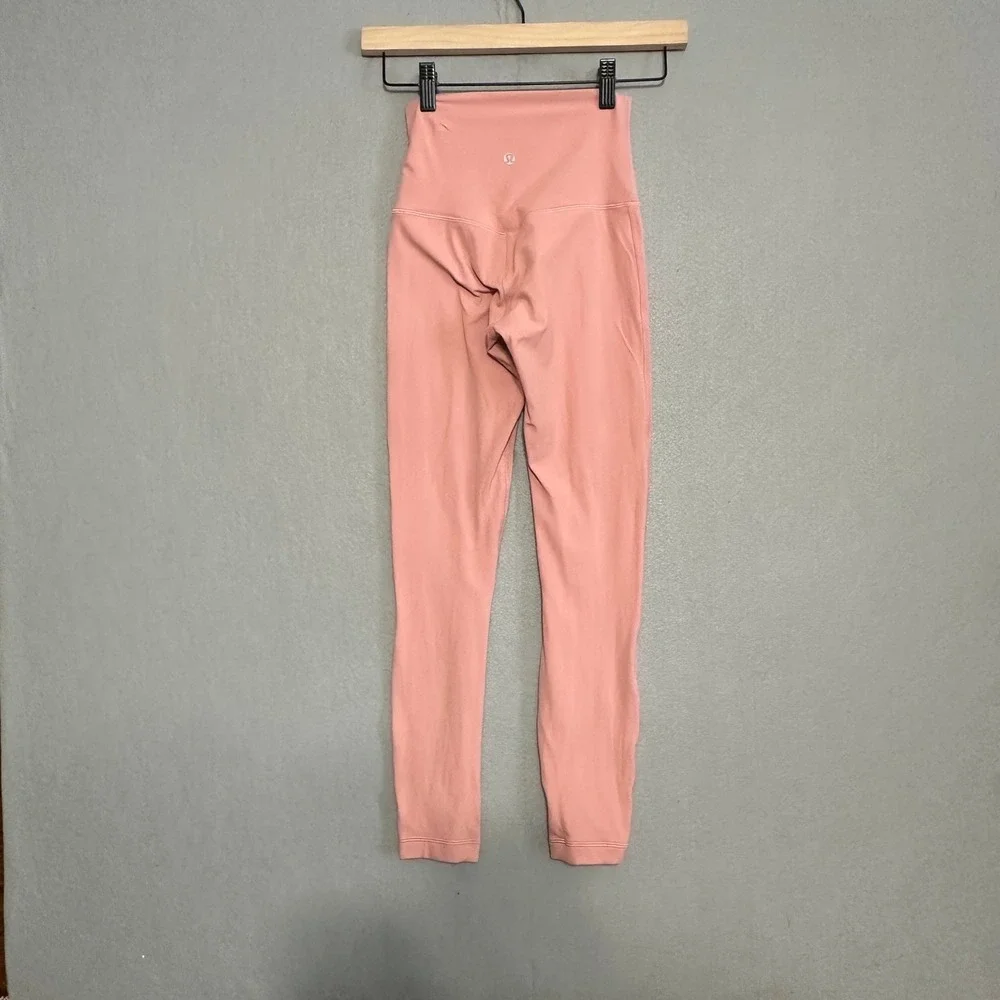Lululemon Align High-Rise Pant 25‎ Pink Nulu Yoga Leggings Size 2